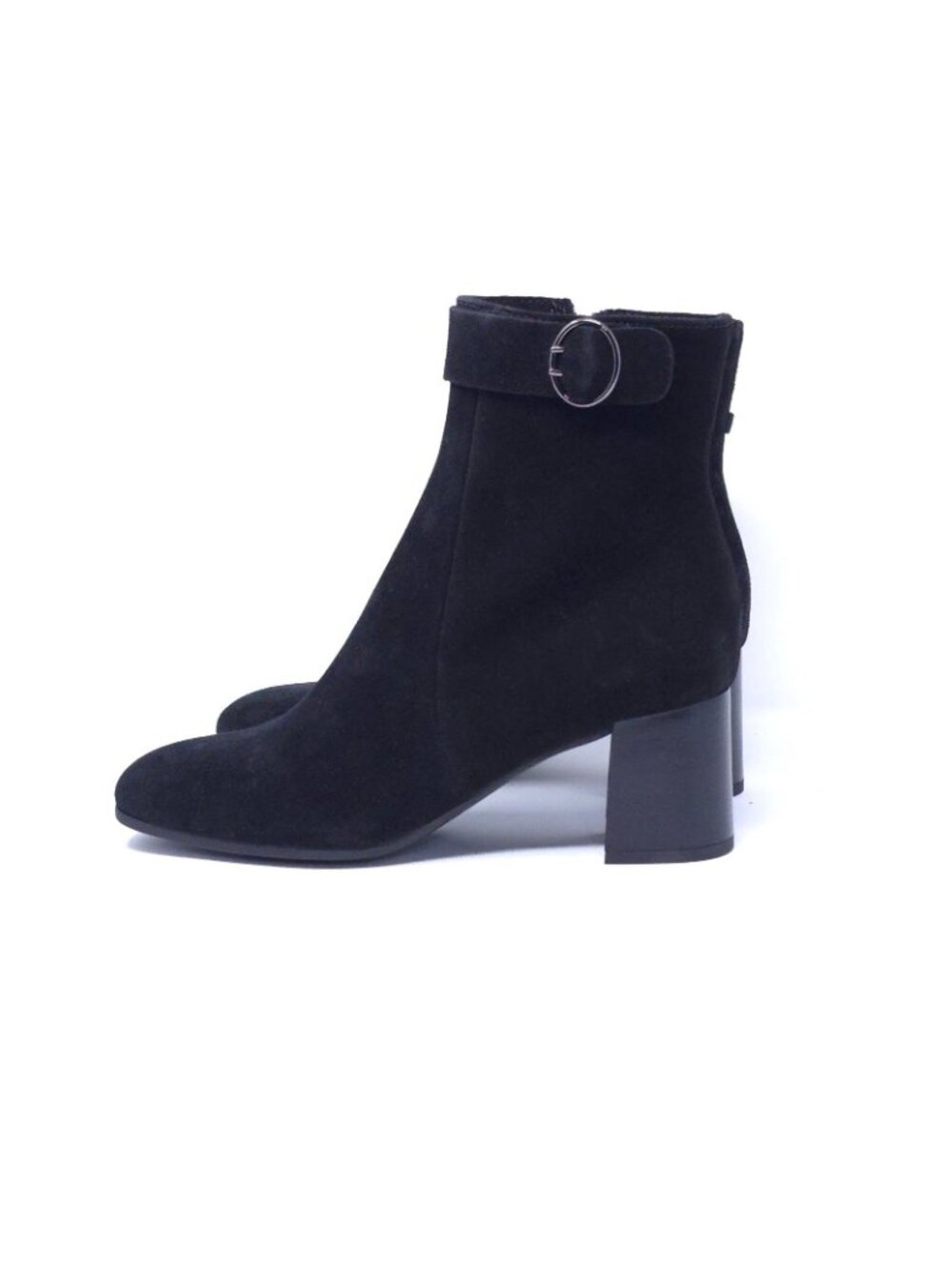 La Canadienne Hally Black Suede Zip Booties Womens 8M Waterproof New - Picture 5 of 11